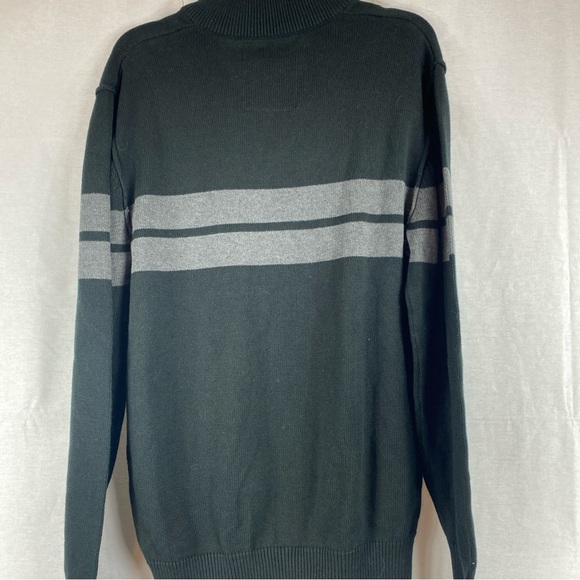 Nautica Jeans Co MCM Mock Neck Quarter-zip Sweater Pullover Patch XL Extra Large - Picture 6 of 6